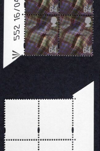 S-WONP64A Scotland Walsall 64p Warrant Block of 8 Dated 16/04/99