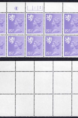 S-JCD15.5A 15.5p Pale Violet Scotland Waddington PCP/PVAD 5A/3B No Dot U/M