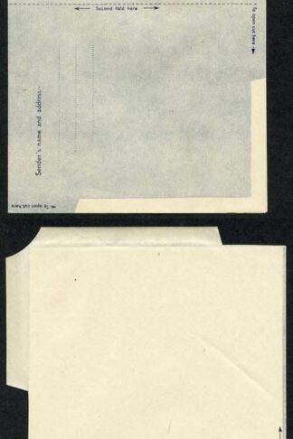 AP1c 6d Purple Airmail Lettersheet Grey-bluish grey paper Mint