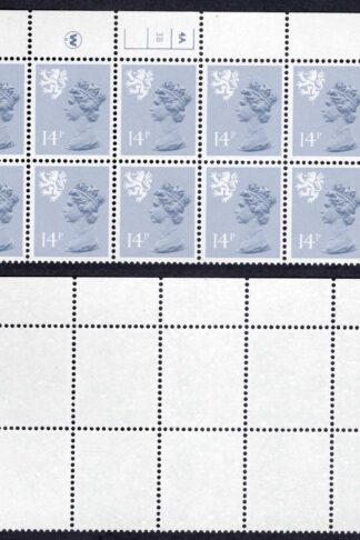 S-JCD14A 14p Steel Blue Scotland Waddington PCP/PVAD 4A/3B No Dot U/M