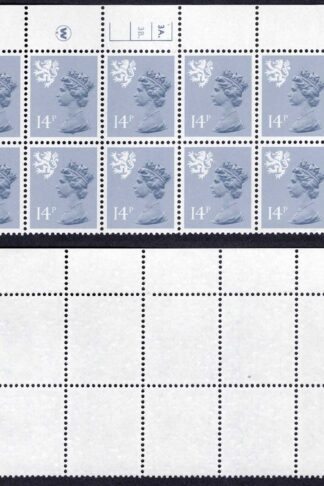 S-JCD14A 14p Steel Blue Scotland Waddington PCP/PVAD 3A/3B Dot U/M