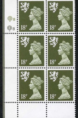 S-QAD18A 18p Grey Green ACP/PVAD Scotland Questa Q8/Q8 Perf (P) U/M