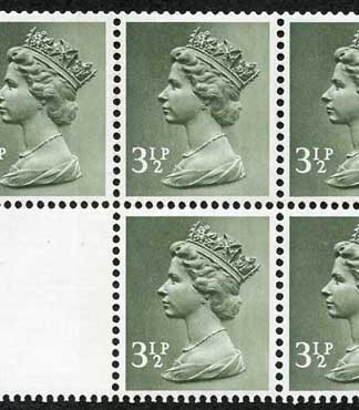 3.5p DP22A 2B Booklet Pane FCP/PVAD Perf PAP3 Good Perfs U/M