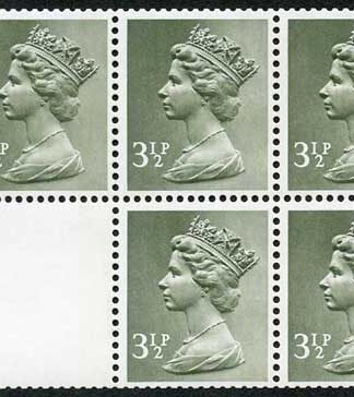 3.5p DP22A 2B Booklet Pane FCP/PVAD Perf P2s Good Perfs U/M