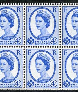 SB109 4d Deep Ultramarine Wmk Crowns Upright 8mm Violet Bands Cyl N1 Dot U/M