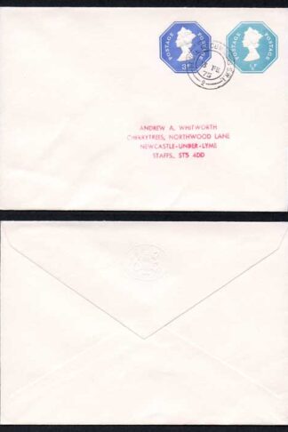 ESCP1001 1/2p and 3p Stamped to Order Envelope House of Lords Seal embossed on