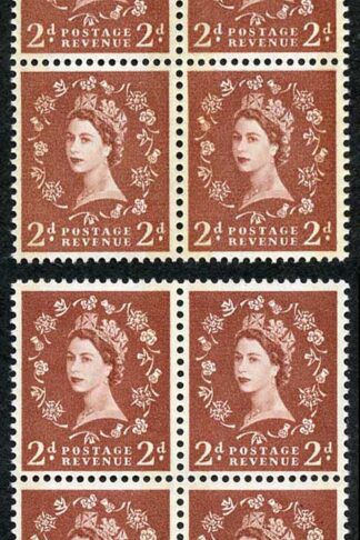 Spec S46A and S46Ad 2d Blue Phos Typo and Photo U/M Blocks of 4 (ebay 1)