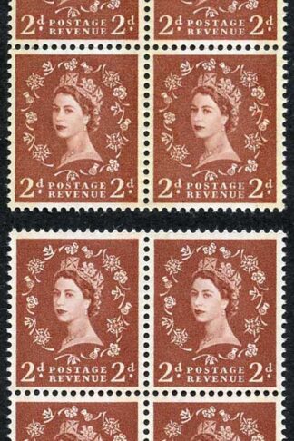 Spec S46A and S46Ad 2d Blue Phos Typo and Photo U/M Blocks of 4 (ebay 3)