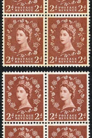 Spec S46A and S46Ad 2d Blue Phos Typo and Photo U/M Blocks of 4 (eBay 5)