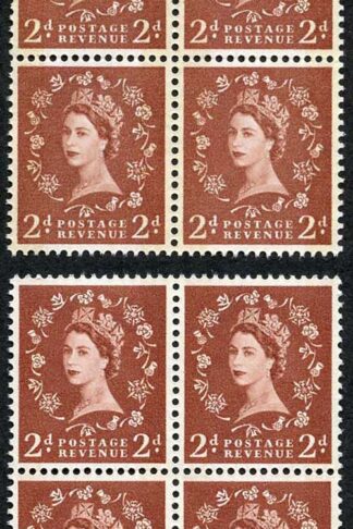 Spec S46A and S46Ad 2d Blue Phos Typo and Photo U/M Blocks of 4 (eBay 2)