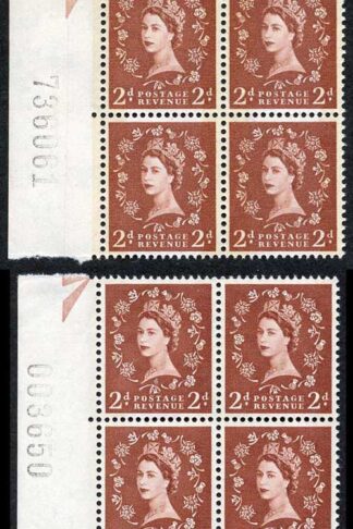 Spec S46A and S46Ad 2d Blue Phos Typo and Photo U/M Blocks of 4 (eBay 15)