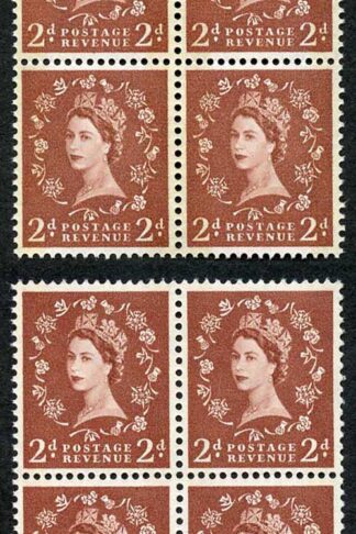 Spec S46A and S46Ad 2d Blue Phos Typo and Photo U/M Blocks of 4 (ebay 6)