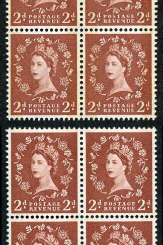 Spec S46A and S46Ad 2d Blue Phos Typo and Photo U/M Blocks of 4 (eBay 7)