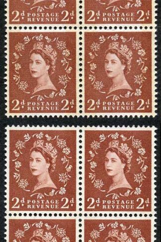 Spec S46A and S46Ad 2d Blue Phos Typo and Photo U/M Blocks of 4 (eBay 8)
