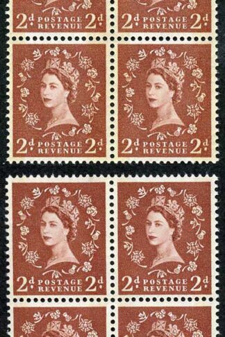 Spec S46A and S46Ad 2d Blue Phos Typo and Photo U/M Blocks of 4 (ebay 7)