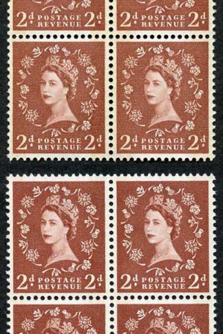 Spec S46A and S46Ad 2d Blue Phos Typo and Photo U/M Blocks of 4 (ebay 12)