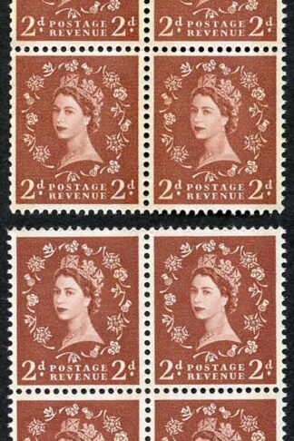 Spec S46A and S46Ad 2d Blue Phos Typo and Photo U/M Blocks of 4 (ebay 14)