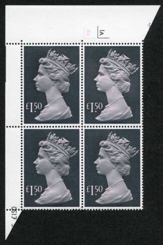HFD133A One Pound 33p Cylinder Block 1A 3B No Dot APS Perf U/M
