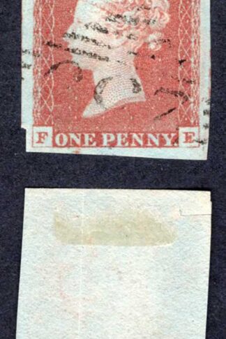 1841 Penny Red (FE) Plate 69 AMAZINGLY LARGE Margins (Scissor cut NW Corner)