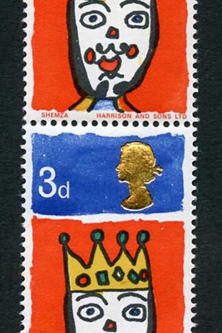Spec W109c 1966 3d Christmas (Ordinary) with Missing T Variety Pair U/M