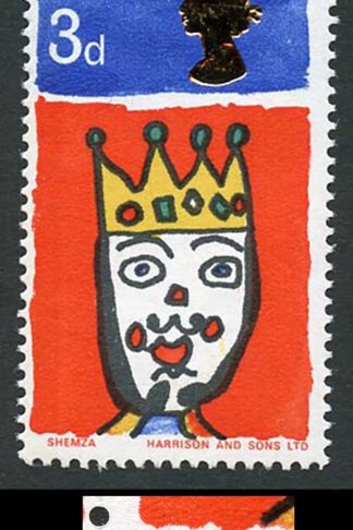 Spec W109c 1966 3d Christmas (Ordinary) with Missing T Variety U/M