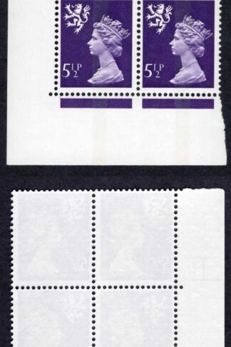S-HFD5.5B 5.5p Violet Scotland Harrison CB Cyl 1 No Dot p19 FCP/PVAD U/M