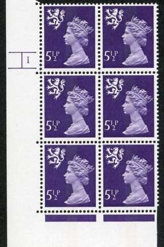 S-HFD5.5B 5.5p Violet Scotland Harrison CB Cyl 1 No Dot p19 FCP/PVAD U/M