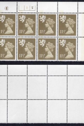 S-JFP11.5A 11.5p Mushroom Scotland Waddington LB Cyl 3A/3B No Dot FCP/PVA