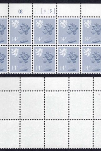 S-JCD14A 14p Steel Blue Scotland Waddington PCP/PVAD 3A/3B Dot U/M