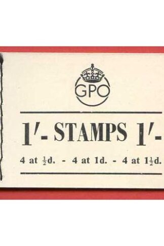 1/- Stamp Booklet SG BD8