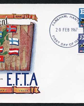 SG715/6 1967 EFTA Illustrated First Day Cover