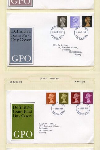 LSD Machins Four Definitive FDC with Window Pmks