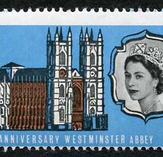 SG687 1966 3d Abbey with Misperf Variety U/M