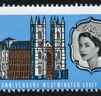 SG687 1966 3d Abbey with Misperf Variety M/M