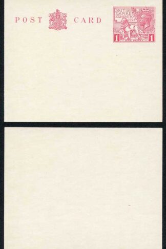 KGV 1924 1d Wembley Post Card MINT