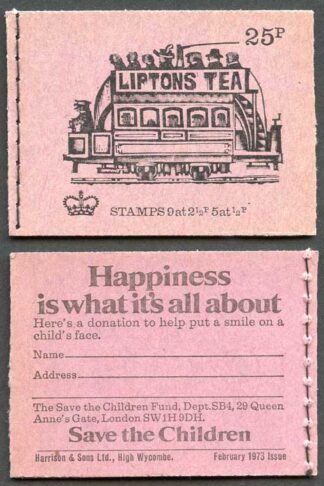 DH51 25p Stitched Booklet February 1973