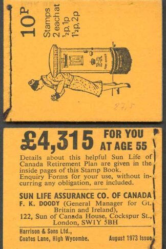 DN61 10p Stitched Booklet August 1973