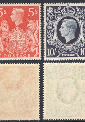 KGVI SG476/478c KGVI High Values Set 6 values U/M