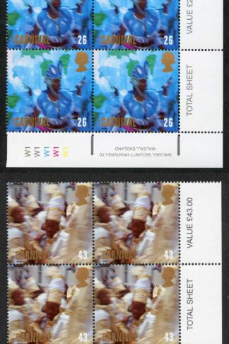 SG2055-58 1998 Carnivals/Europa Cylinder Block of 4 U/M