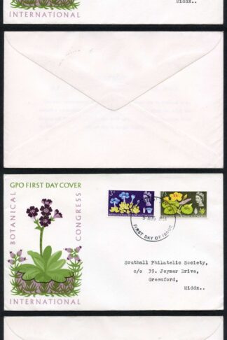1964 Botanical set of two FDC