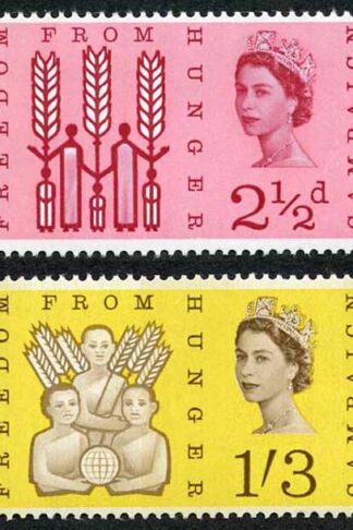SG634p/5p 1963 Freedom From Hunger Phosphor Set U/M