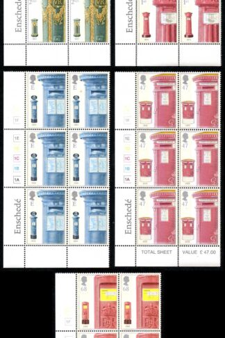 SG2316-20 2002 Post Boxes Set in Cylinder Blocks of 6 U/M