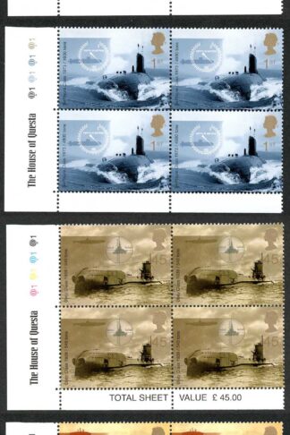 SG2202-05 2001 Submarines Set in Cylinder Blocks of 4 U/M