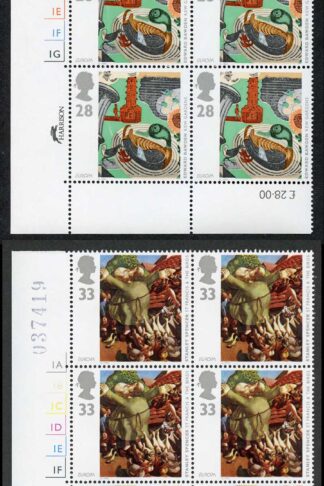 SG1767-70 1993 Art/Europa Set in Cylinder Blocks U/M