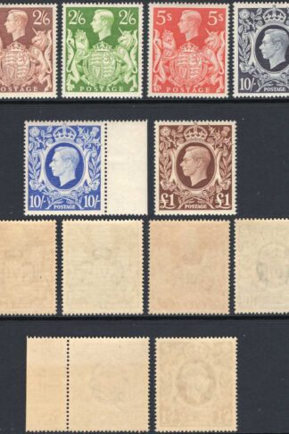 KGVI SG476/8c 1939 Square High Values U/M