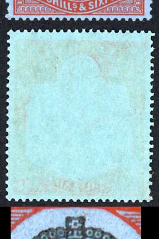 Bermuda KGV SG89jb 2/6 Black and Scarlet Vermilion/Deep Blue BROKEN CROWN and S