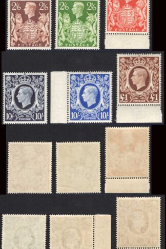 KGVI SG476/8c 1939 Square High Values Very Fine U/M