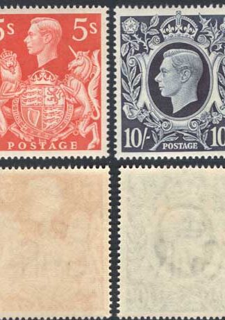 KGVI SG476/8c 1939 Square High Values Very Fine U/M