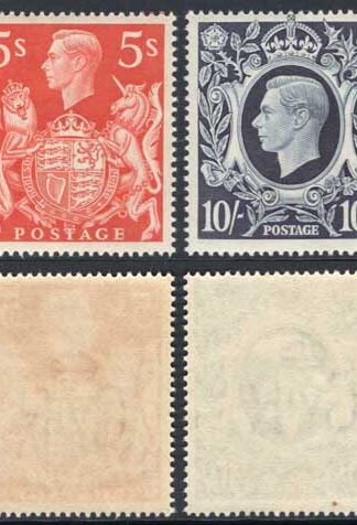 KGVI SG476/8c 1939 Square High Values Very Fine U/M