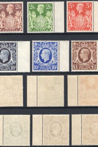 KGVI SG476/8c 1939 Square High Values Very Fine U/M